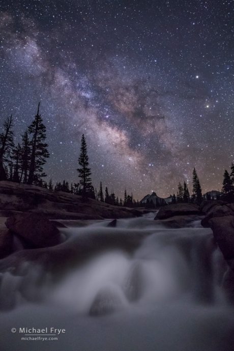 25. Milky Way over the Tuolumne River, Yosemite NP, CA, USA