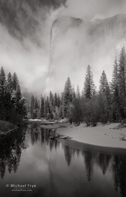 43. Clearing storm, El Capitan and the Merced River, Yosemite NP, CA, USA