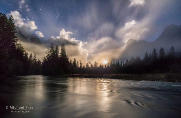 45. Moonrise from Gates of the Valley, Yosemite NP, CA, USA