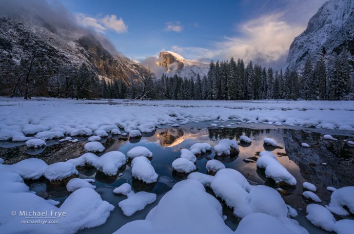 Late-afternoon light on Half Dome from Cook's Meadow, Yosemite NP, CA, USA