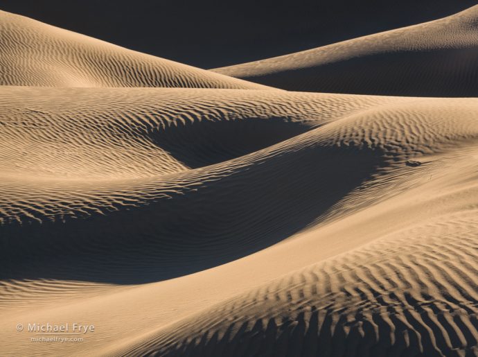 Folds, Mesquite Flat Dunes, Death Valley NP, CA, USA