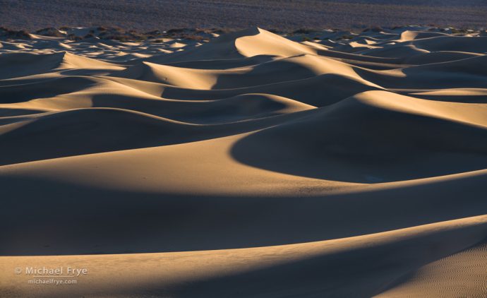 Waves, Mesquite Flat Dunes, Death Valley NP, CA, USA