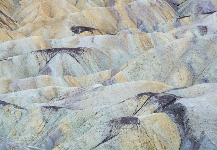Patterns and colors in Golden Canyon, Death Valley NP, CA, USA