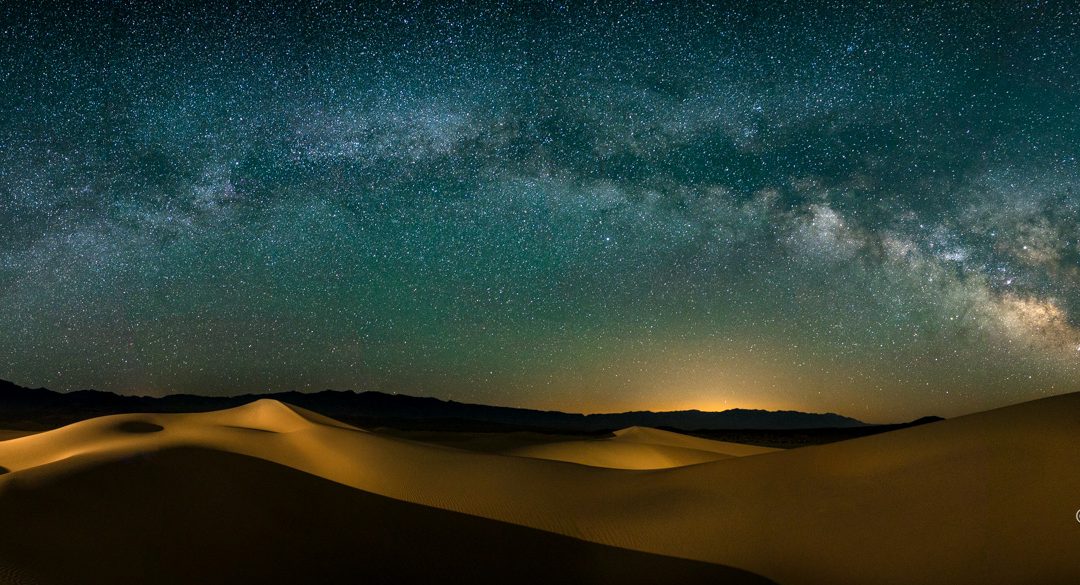 Death Valley under the Moon and Stars
