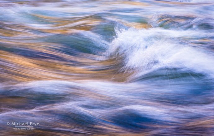  Repeating Patterns: Waves in the Merced River near Happy Isles, Yosemite NP, CA, USA