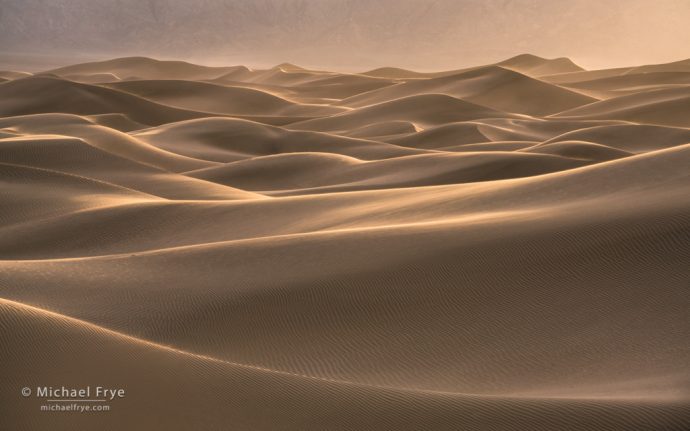 9. Wind and sand, Mesquite Flat Dunes, Death Valley NP, CA, USA