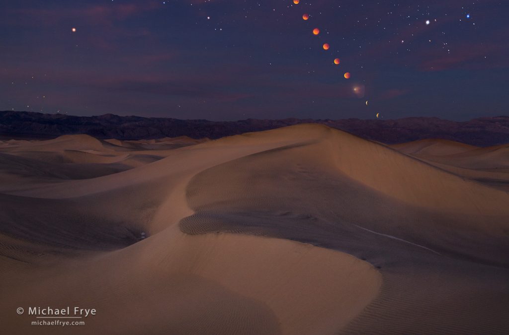 Lunar Eclipse over Death Valley