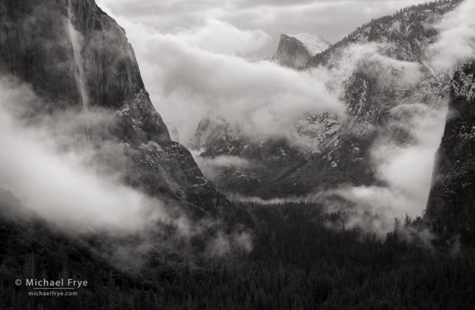 Adapting Your Composition: Misty scene from Tunnel View, Yosemite NP, CA, USA