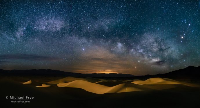 Milky Way over the Mesquite Flat Dunes, Death Valley NP, CA, USA