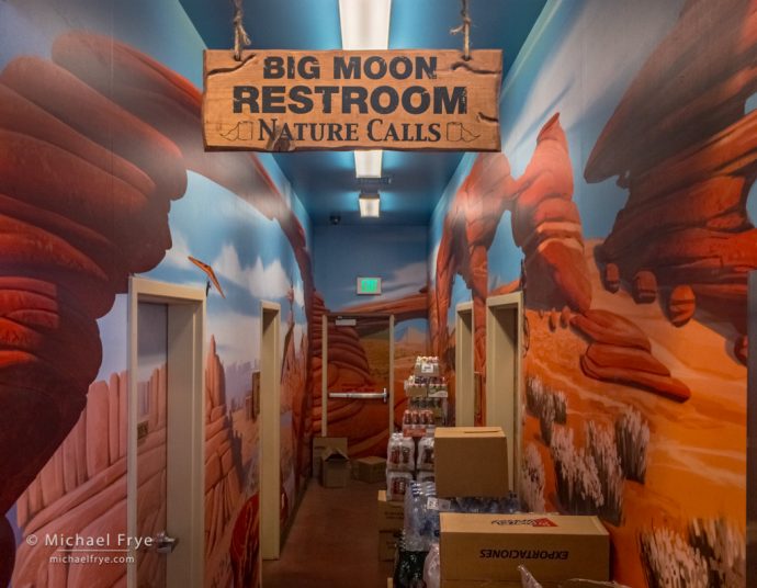 Truck stop restrooms, Fallon, NV, USA