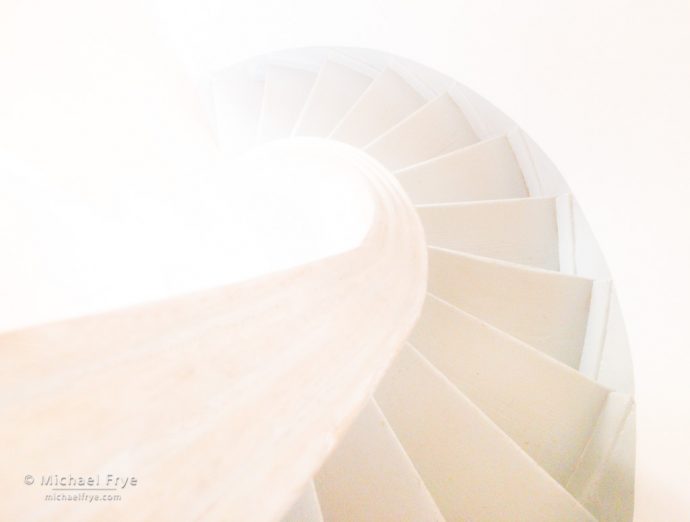 Stairway, Point Pinos Lighthouse, Pacific Grove, CA, USA