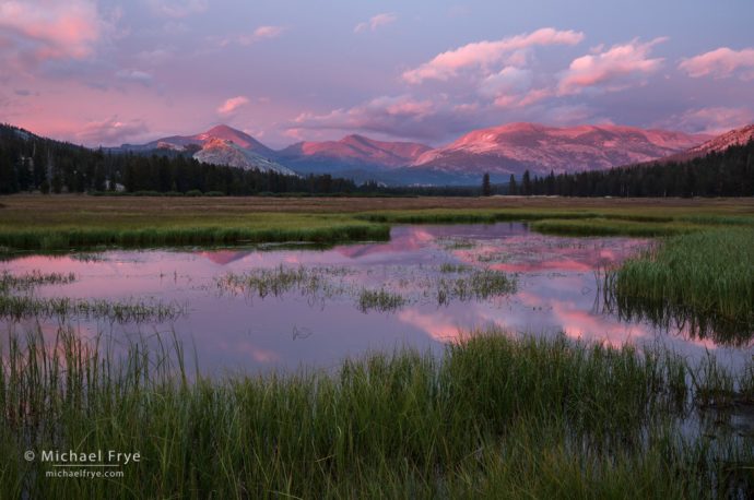 Sunset, Tuolumne Meadows, Yosemite NP, CA, USA