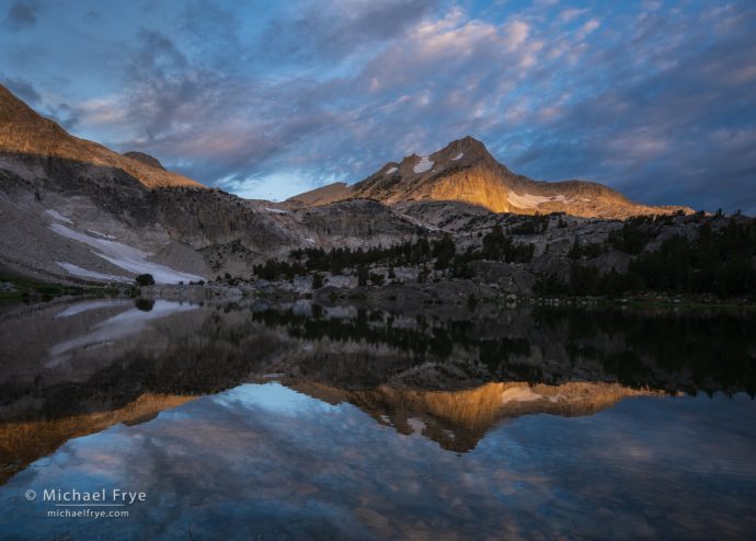 Peak at sunrise, Hoover Wilderness, Inyo NF, CA, USA