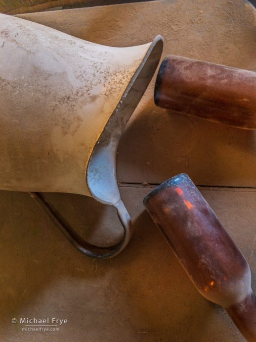 Pitcher and bottles, Wheaton Hotel, Bodie SHP, CA, USA