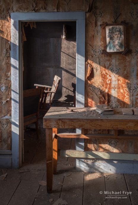 Sunlight in the morgue, Bodie SHP, CA, USA