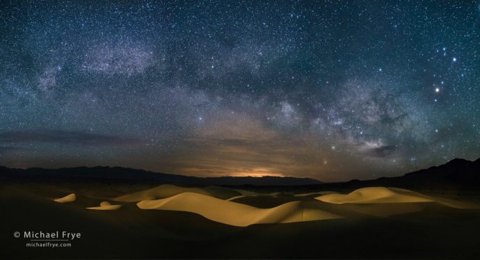 9. Milky Way over the Mesquite Flat Dunes, Death Valley