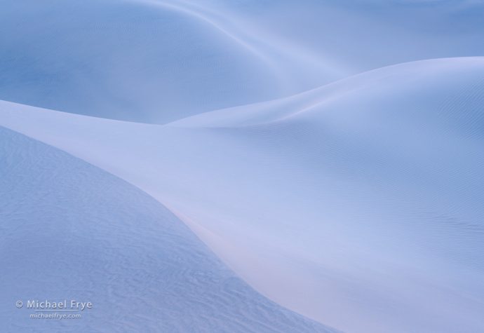 10. Diagonal dunes, dawn, Death Valley