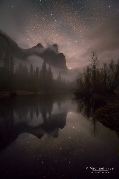 1. Three Brothers at night, Yosemite