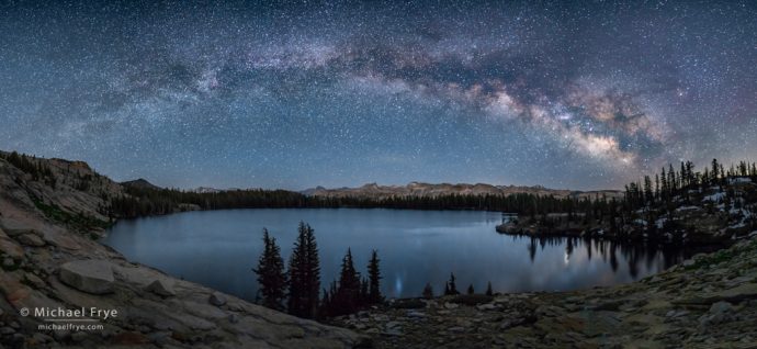 16. Milky Way over a high-country lake, Yosemite