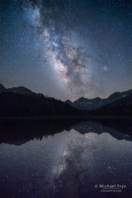 21. Milky Way, peaks, and reflections, Inyo NF, California