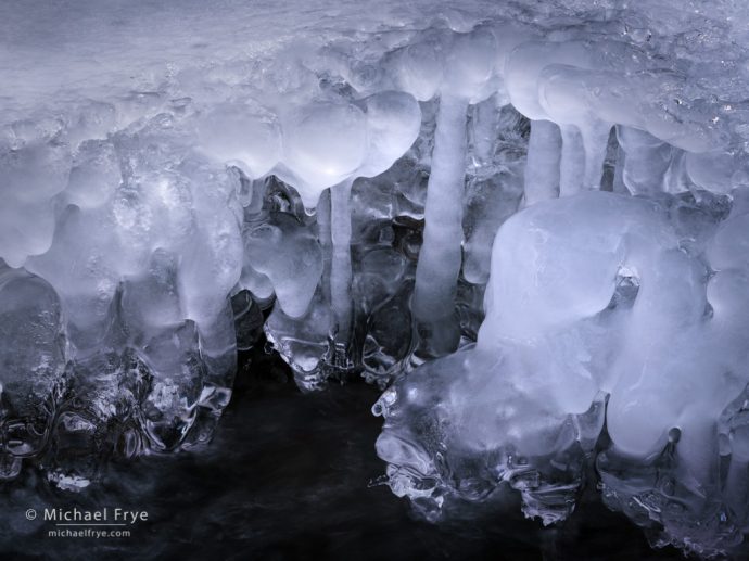 34. Ice formations, Tuolumne River, Yosemite 