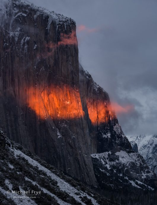 El Capitan at sunset, Yosemite NP, CA, USA