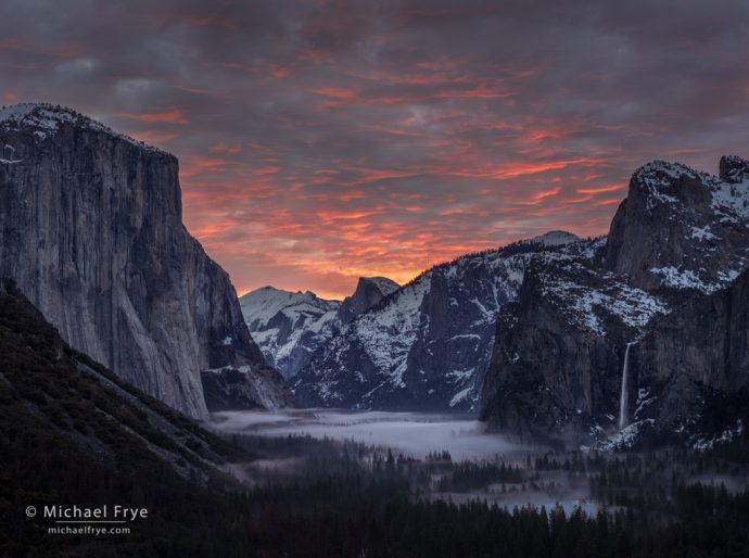 Sunrise from Tunnel View, Yosemite NP, CA, USA