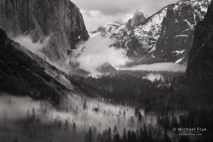 Misty Yosemite Valley, Yosemite NP, CA, USA