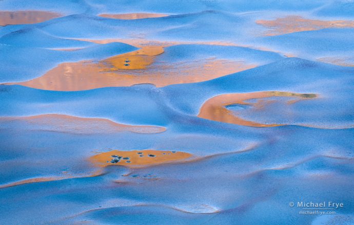 Ice swirls, Yosemite NP, CA, USA