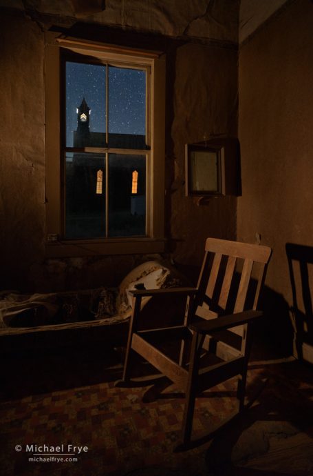 View of the church, Bodie SHP, CA, USA