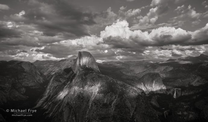 Stormy afternoon at Glacier Point, Yosemite NP, CA, USA