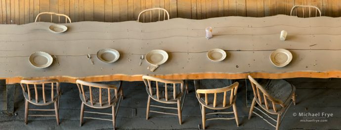 Table panorama, Bodie SHP, CA, USA