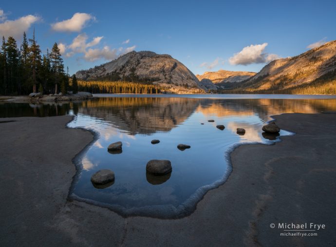 Autumn afternoon at Tenaya Lake, Yosemite NP, CA, USA