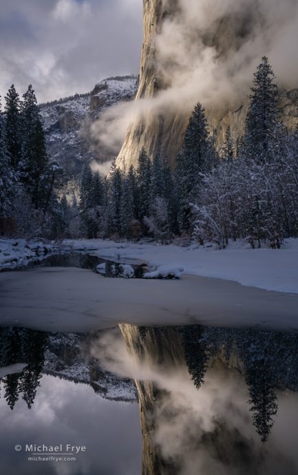 El Capitan reflected in the Merced River, Yosemite NP, CA, USA