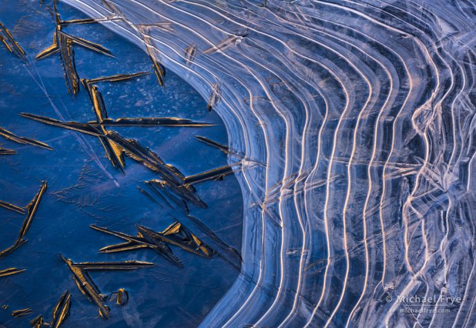 Ice patterns, Yosemite NP, CA, USA