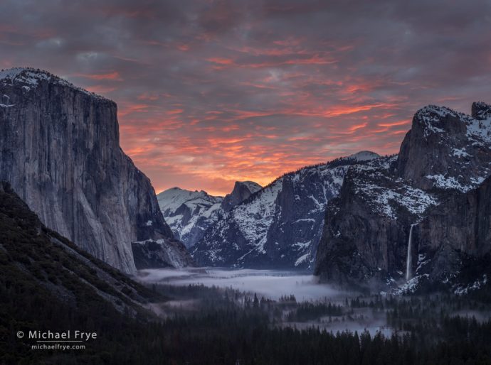 10. Sunrise from Tunnel View, Yosemite NP, California