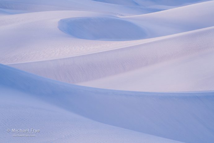 Blue dunes, Death Valley NP, CA, USA