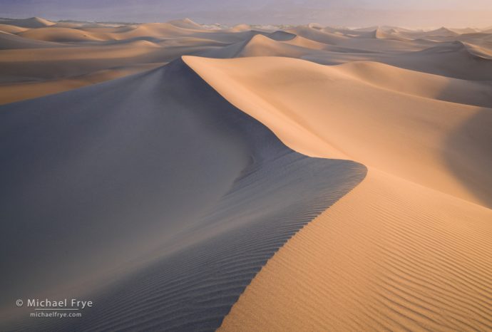 Sand dunes, Mesquite Flat Dunes, Death Valley NP, CA, USA