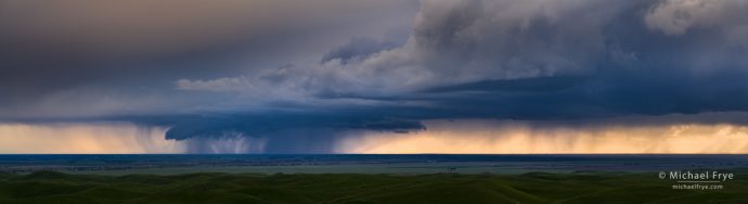 Thunderstorm over the San Joaquin Valley, CA, USA