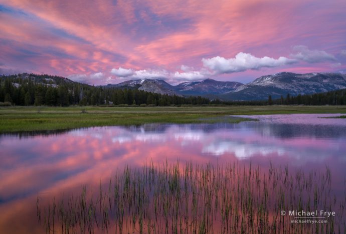 Sunset, Tuolumne Meadows, Yosemite NP, CA, USA