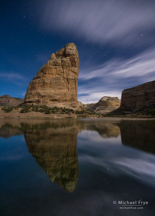 Echo Park at night, Dinosaur National Monument, Colorado, USA