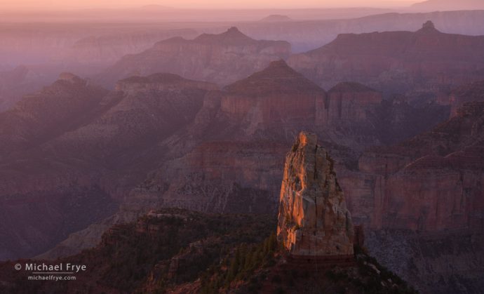 Mt. Hayden at sunrise, Grand Canyon NP, AZ, USA