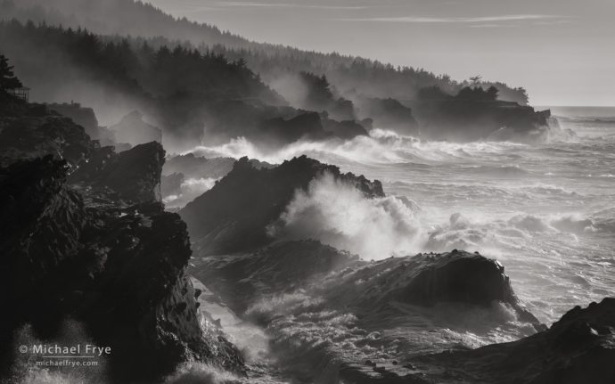 Churning ocean, Oregon Coast, USA