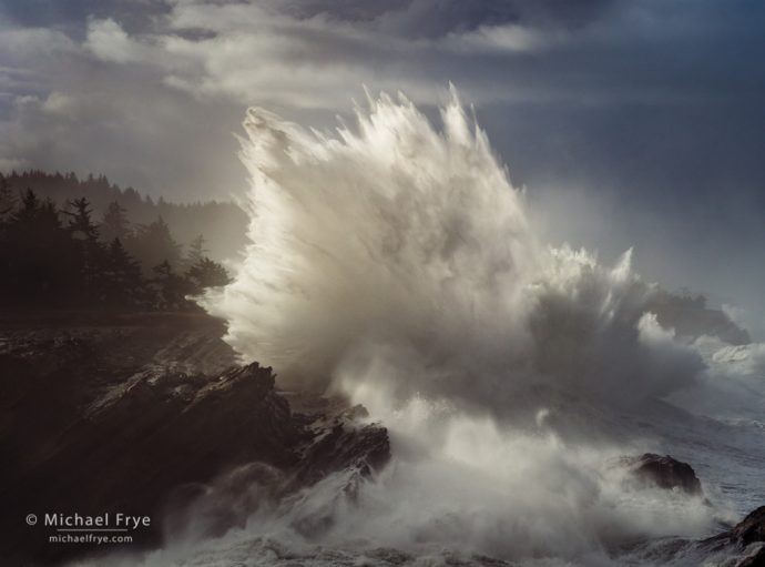 Crashing wave, Oregon Coast, USA