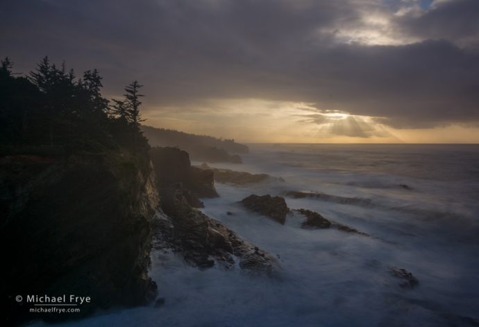 Sunbeams, Oregon Coast, USA