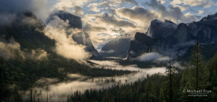 Clearing spring storm, Tunnel View, Yosemite NP, CA, USA