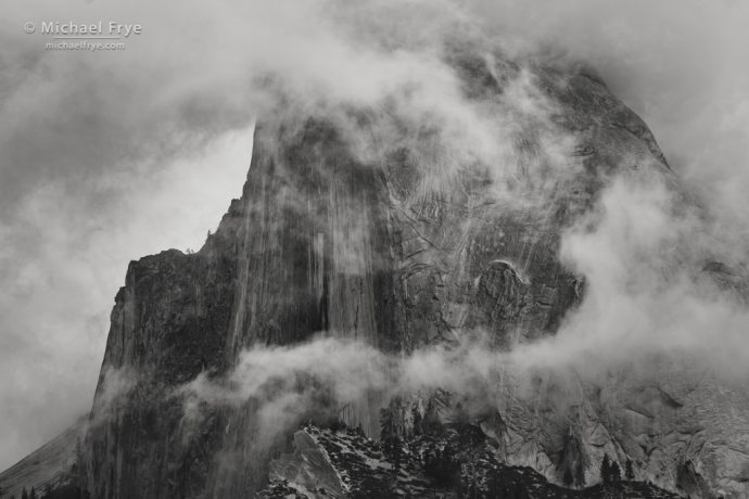 Half Dome and mist, Yosemite NP, CA, USA