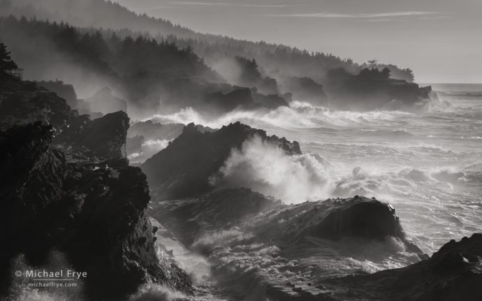 Churning ocean, Oregon Coast, USA