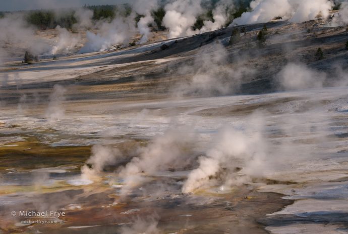 Steaming earth, Yellowstone NP, WY, USA