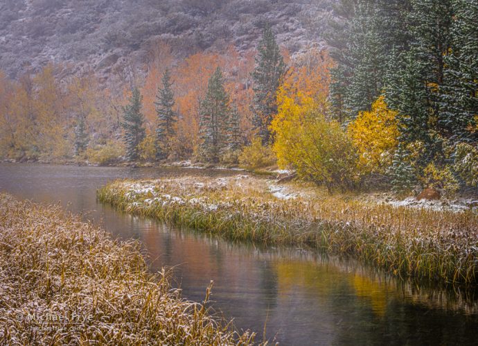 Autumn snow, Eastern Sierra, CA, USA